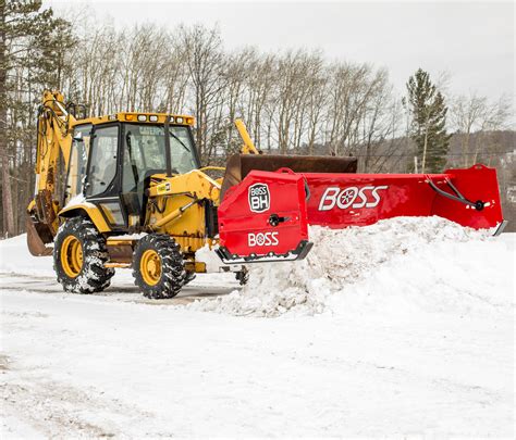 boss snow pusher for skid steer|www.bossplow.com.